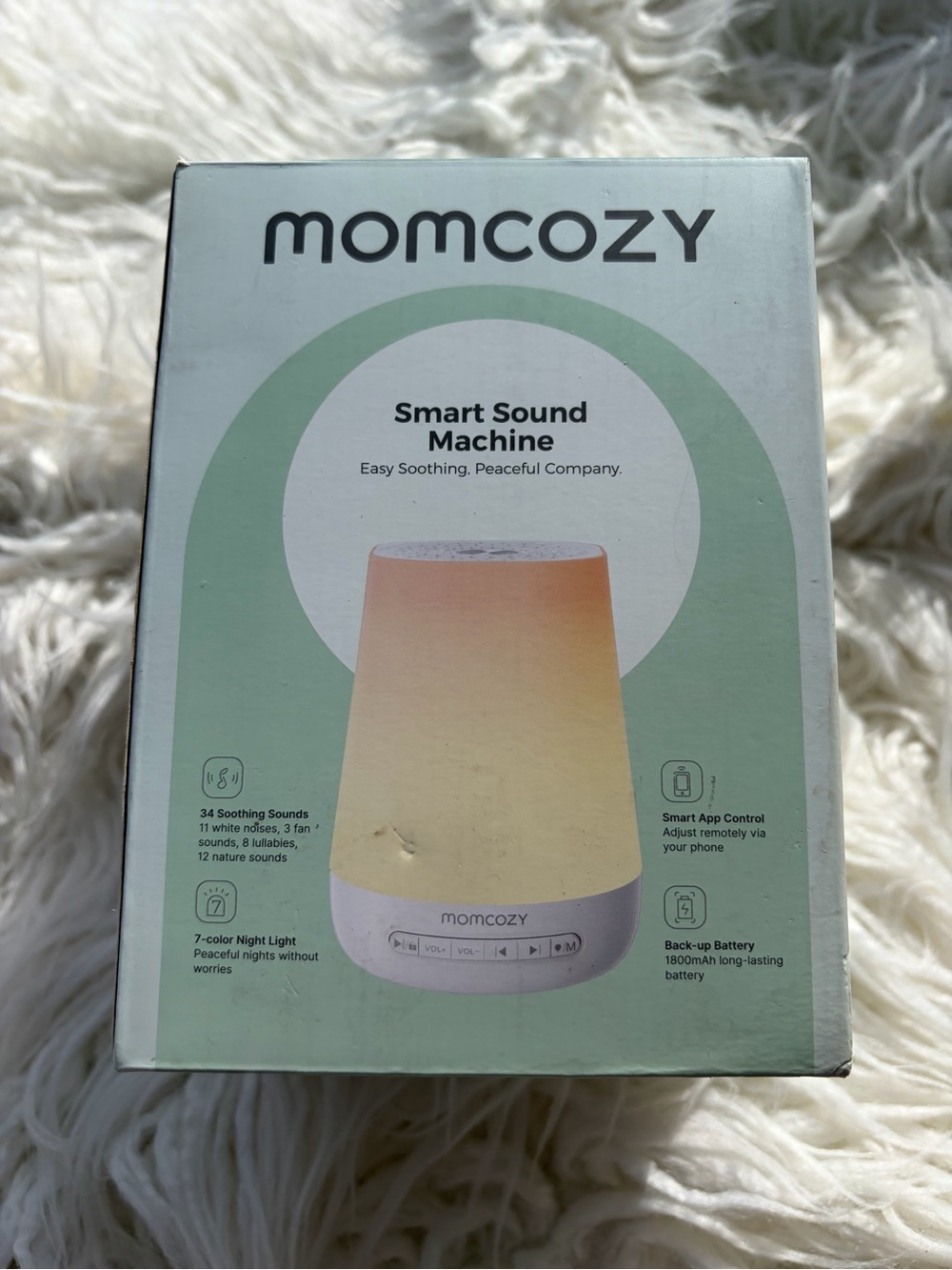 NIB - Momcozy Smart Sound Machine - Amber Night Light - Picture 9 of 9